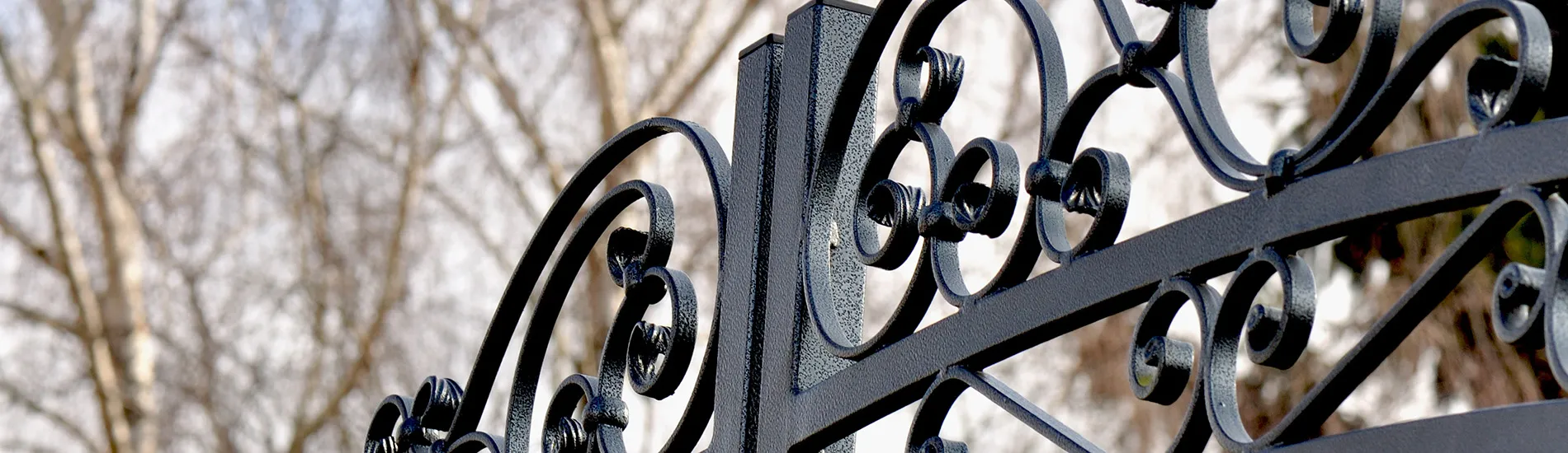 WROUGHT IRON banner